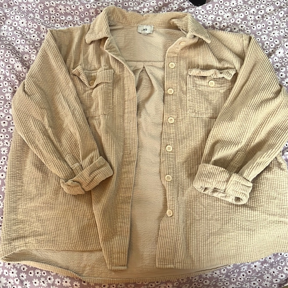 Boutique Corduroy Button Up